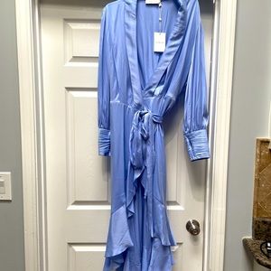 Zimmermann Silk Midi Wrap Dress. NWT. Size 3, fits like a large.